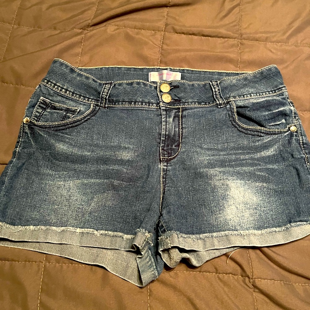 No Boundaries Short Jeweled Jean Shorts